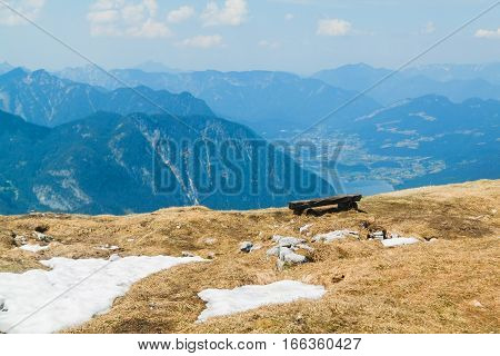 Landscape Of A Mountain Plateau Dachstein Krippenstein,  Austria