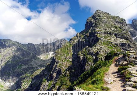 Koscielec peak in the High Tatras. Poland
