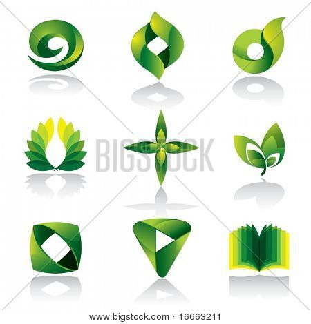 Vector icono de Color verde