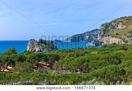 Italy Cilento view of  the Capo Palinuro