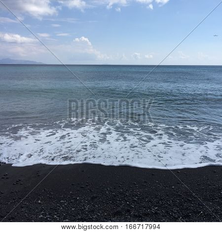 Beach Stone Blue Santorini Holiday Travel