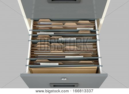 Filing Cabinet Drawer Open Tax