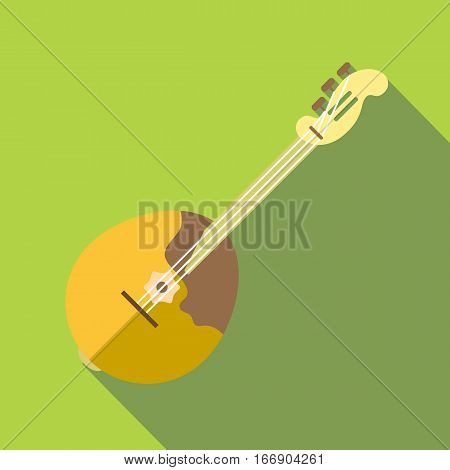 Domra icon. Flat illustration of domra vector icon for web design