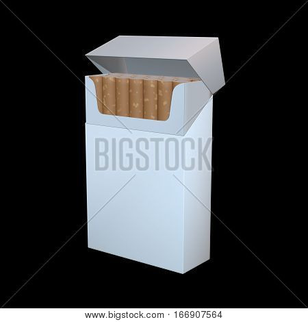 3D Illustration Of Cigarette Package