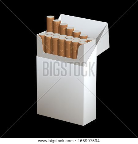3D Illustration Of Cigarette Package