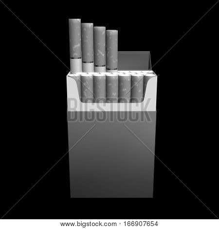 3D Illustration Of Cigarette Package