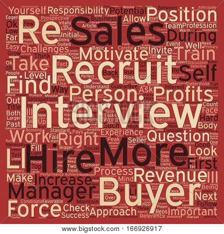 Increase Revenues with a Bigger Sales Force text background wordcloud concept