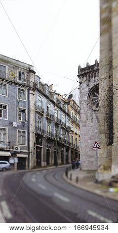 view of lisbona a very beautiful town in portugal
