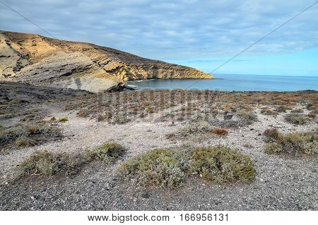 Volcanic Rock Basaltic Formation In Gran Canaria