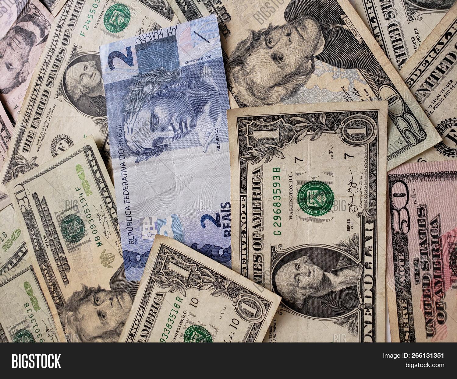 Brazilian Banknote Two Image Photo Free Trial Stock Brazilian Banknote Two Image Photo