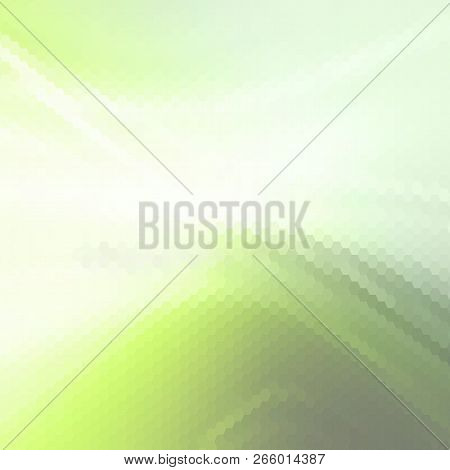 Modern Geometric Design. Background For Advertising. Green Small Triangles
