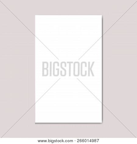 White Landscape Paper Template.blank Landscape Us-letter Format Brochure Magazine.