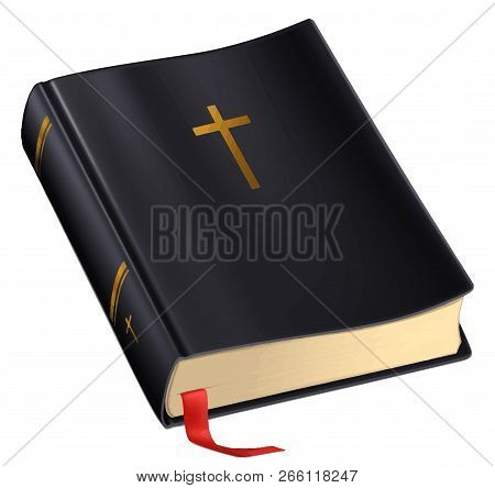Holy Bibble God Faith Belief Spiritual Black Cover  Illustration