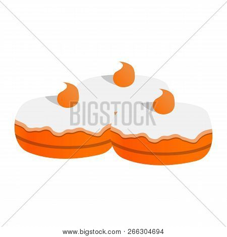 Sweet Jewish Bakery Icon. Cartoon Of Sweet Jewish Bakery Vector Icon For Web Design Isolated On Whit