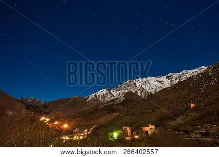 Kasbah Du Toubkal, Imlil In The Atlas Mountains Morocco, Night Photo