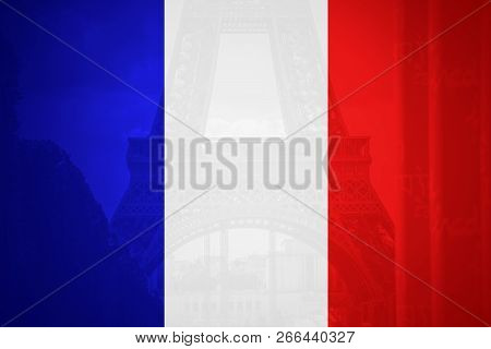 Flag Of France In Minimalistic Design And High Quality