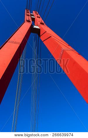 Famous Red University Bridge In Tbilisi