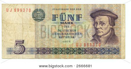 5 Mark Bill della Ddr, 1975