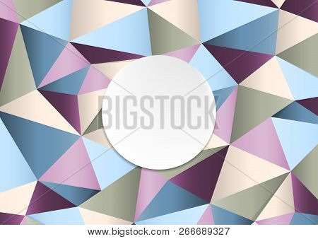 Geometric Handcraft Colorful Paper Template Abstract Background Vector Design