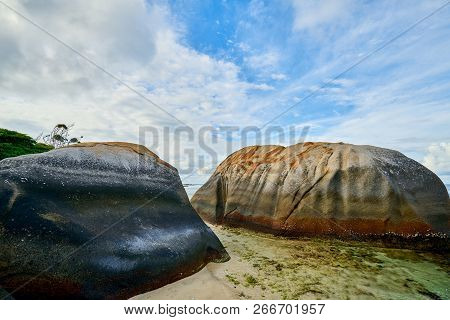 Tropical Beach Anse Nord Est In The North Of Mahe, Seychelles Beach