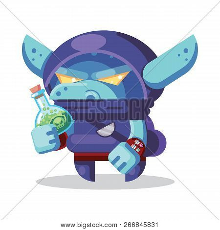 Fantasy Rpg Game Character Monsters And Heros Icons Illustration. Evil Goblin Rogue, Ninja, Thief Wi