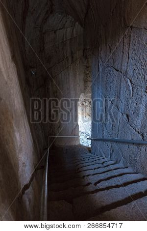 The Tunnel Leading To A Secret Entrance From The North-eastern Entrance To The Nimrod Fortress Locat