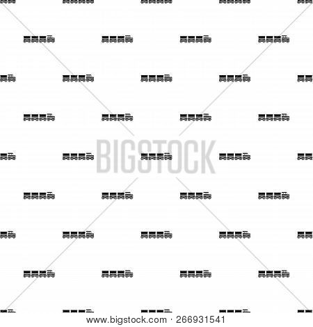 Electric Train Pattern Seamless Vector Repeat Geometric For Any Web Design