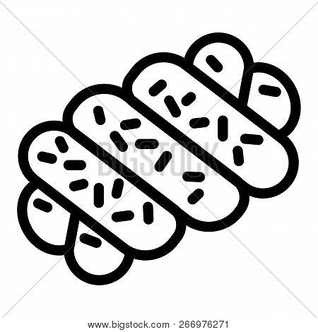 Jewish Bakery Icon. Outline Jewish Bakery Vector Icon For Web Design Isolated On White Background