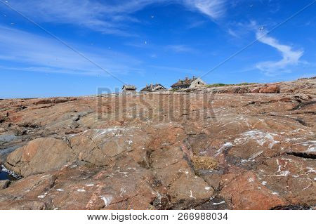 Сoast Of The Northern Stony Island, Ruins Of Old Village , Landscape