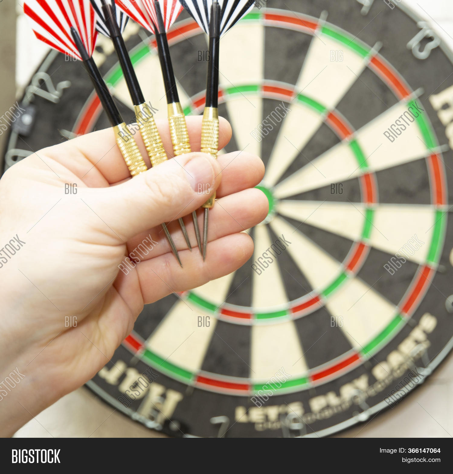 Player Holds Darts His Image & Photo (Free Trial) Bigstock