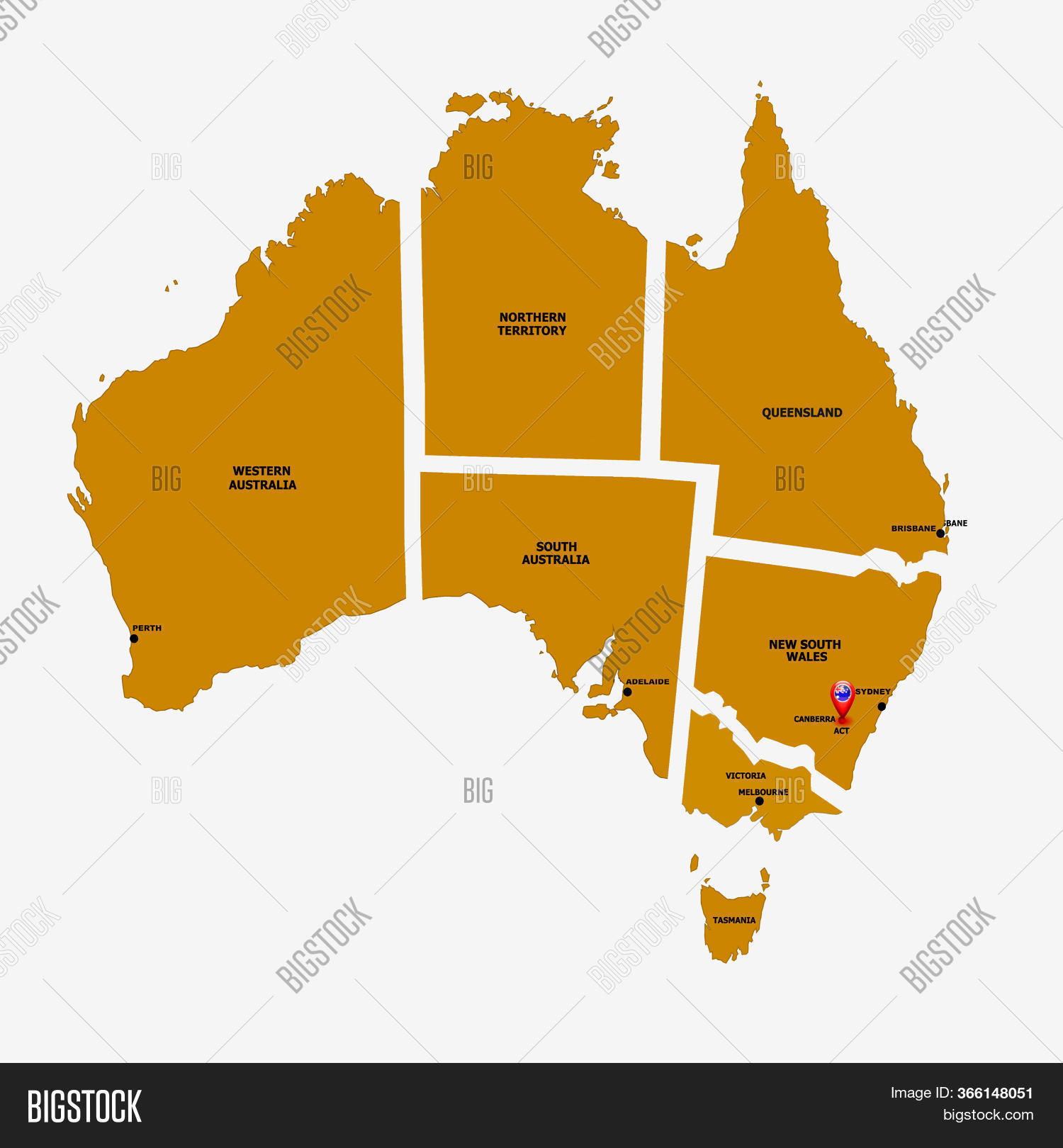 Map Australia. Image & Photo (Free Trial) | Bigstock