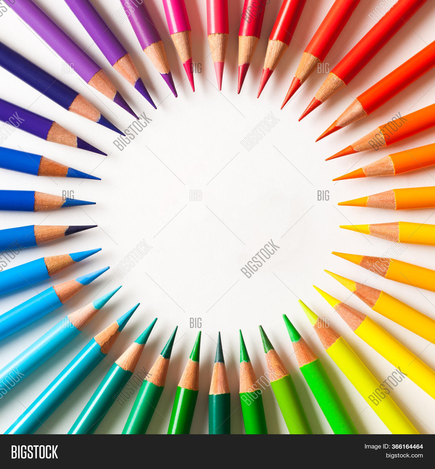 Colored Pencils Round Image & Photo (Free Trial) Bigstock