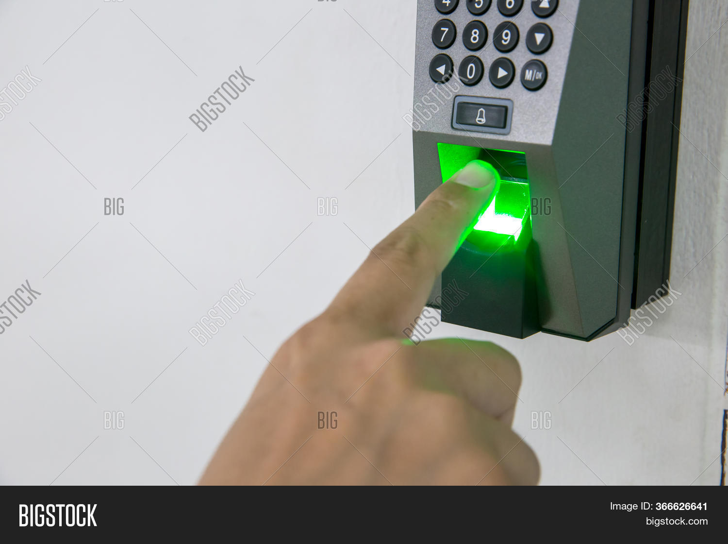 Finger Scan On Machine Image & Photo (Free Trial) Bigstock