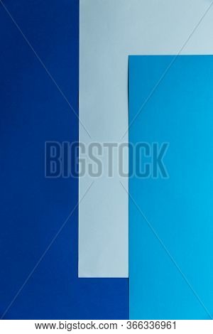 Paper Background Of Three Trending Colors For Writing Text. Ready-made Solution For The Designer.