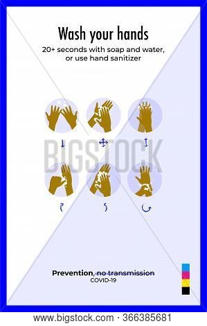 Coronavirus Info Warning Office Poster A4 Print
