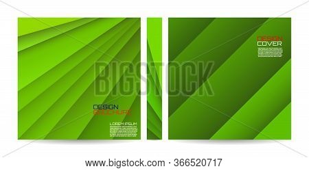 Brochure Template With Striped Overlapping Diagonal Lines. Magazine, Poster, Book, Presentation, Adv