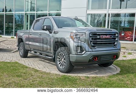 Montreal, Canada - May 2, 2020: Gmc Canyon At4 Car. General Motors Truck Company, Formally The Gmc D