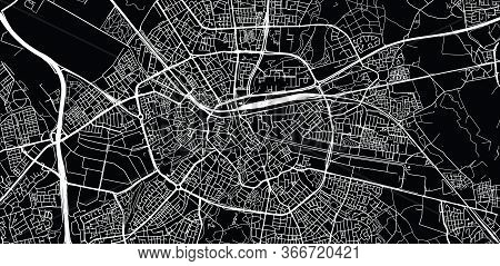 Urban Vector City Map Of Eindhoven, The Netherlands