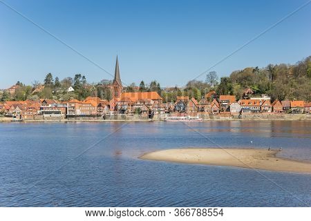 Cityscape Of Lauenburg At The River Elbe In Schleswig-holstein, Germany