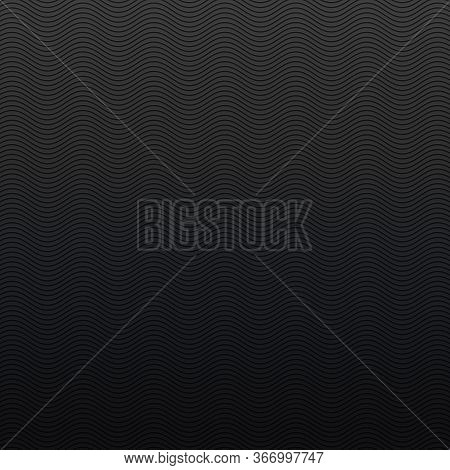 Minimal Suble Dark Black Background With Wavy Lines