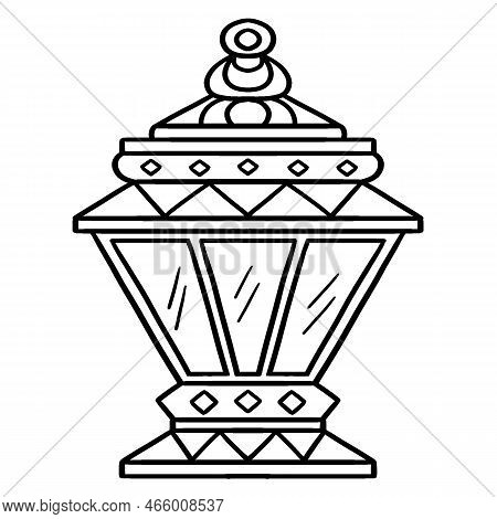 A Cute And Funny Coloring Page Of A Ramadan Lantern. Provides Hours Of Coloring Fun For Children. Co