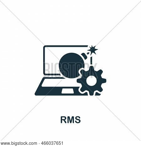 Rms Icon. Monochrome Simple Talent Development Icon For Templates, Web Design And Infographics