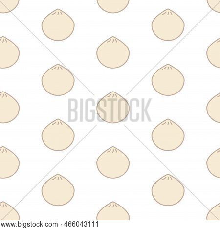 Dim Sum, Seamless Pattern, Vector. Pattern From Dim Sum On A White Background.