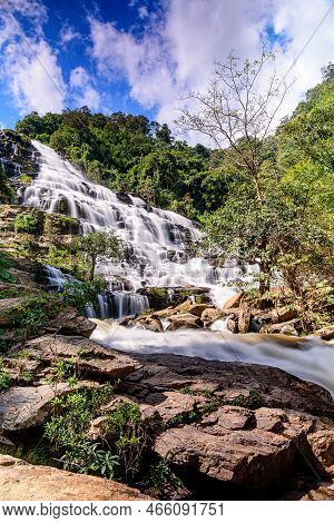 Mae Ya Waterfall In Doi Inthanon National Park, Chiang Mai, Thailand.