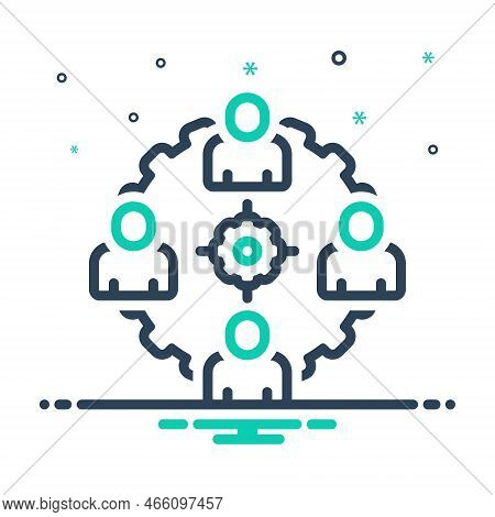 Mix Icon For Coordinate Equal Harmonize Superimpose Organization Correlate Collaboration Together