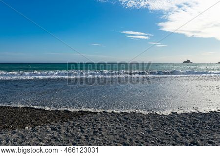 Costa Tropical Beach In Almuñecar In The Province Of Granada, Andalusia, Spain. Europe. September 29
