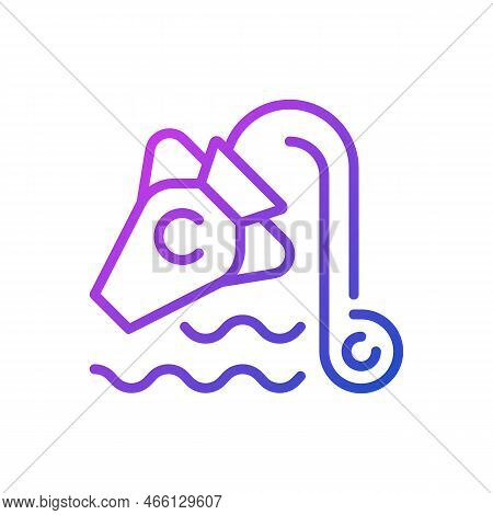 Water Bearer Jug Pixel Perfect Gradient Linear Vector Icon. Aquarius Zodiac Sign. Western Astrology 