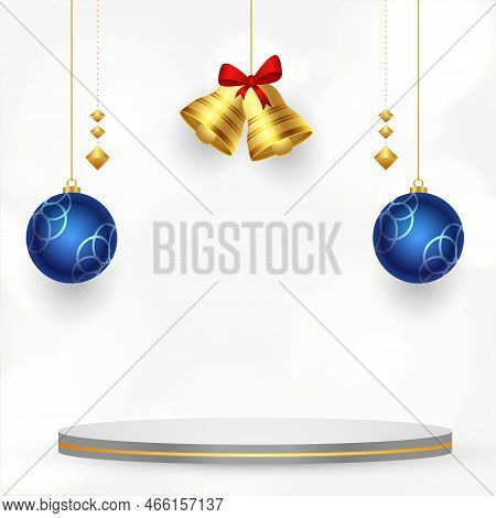 3d Podium And Isolated Xmas Element For Merry Christmas