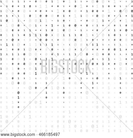Stream Of Binary Code. Computer Matrix. Numbers On The Screen. Binary Code. Graphic Data, Algorithm