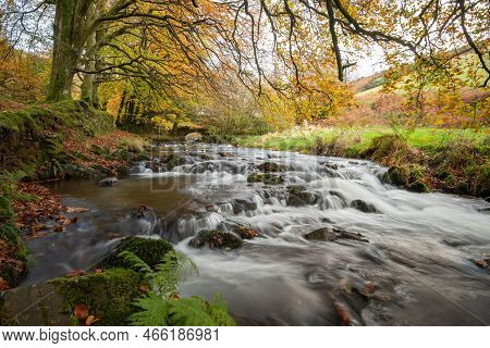 Robbers Bridge In Exmoor National Park
